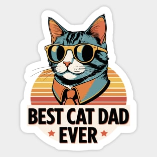 Best Cat Dad Ever Sticker